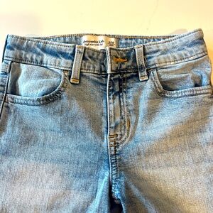 Girls Abercrombie High Rise Wide Leg Girls Jeans